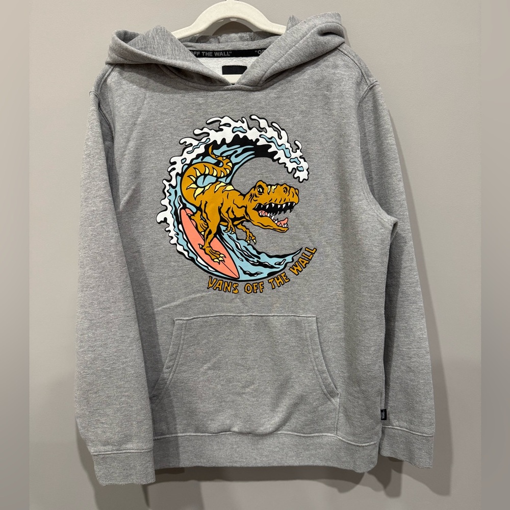 Boys VANS Dinosaur “Off The Wall” Sweatshirt Size L